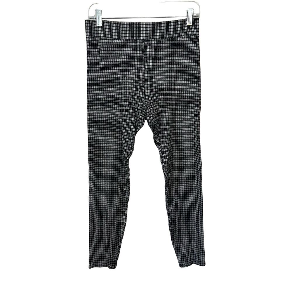 Lou & Grey Plaid Check Leggings Womens Medium Soft Comfort Pull On Pants Stretch